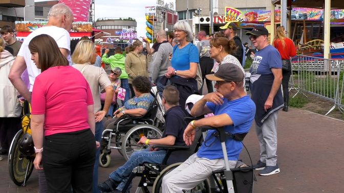 Het was dinsdagmiddag een geslaagde middag op de kermis in Roosendaal.