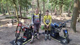 Luuk en Finn van Kalmthout motortrial Etten-Leur