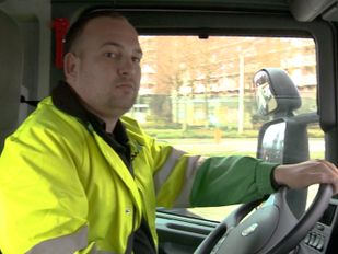 Sander Kerstens, afvalophaler bij Saver NV