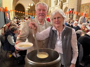 Frans van Bergen samen met zijn vrouw Jeanne van Bergen- Delhez