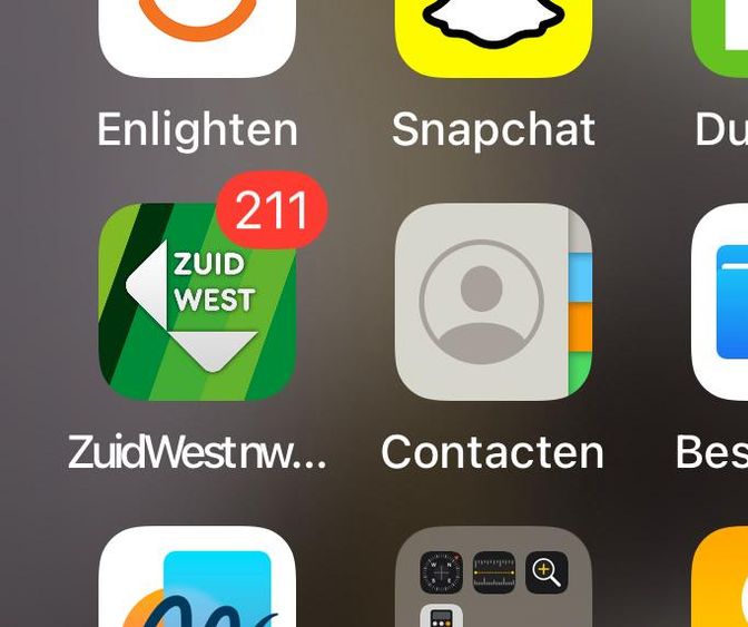 zuidwest push foutje