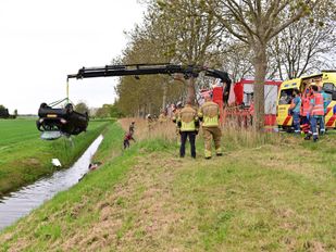 Bestuurder omgekomen bij ongeval in Langeweg