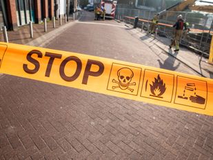 Gasleiding geraakt op bouwplaats nieuwe supermarkt