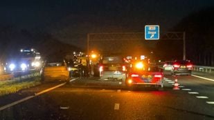 file 112 zegge a58 snelweg ongeluk botsing ambulance politie