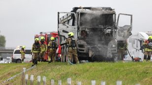 112 nieuws brabd brandweer file a59 standdaarbuiten vrachtwagen brabant
