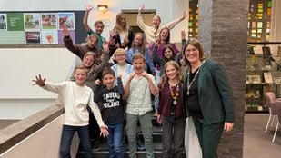 De nieuwe kinderraad van de gemeente Zundert.