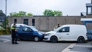 bejaarde rijdt schade Halsteren