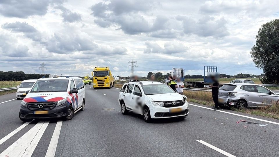 Auto&#8217;s gebotst op de A58 bij Wouwse Plantage
